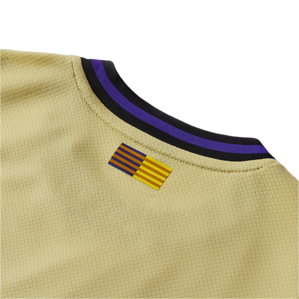 Nike Youth Lamine Yamal FC Barcelona Away Jersey 25/26 (Team Gold/Persian Violet/Black)
