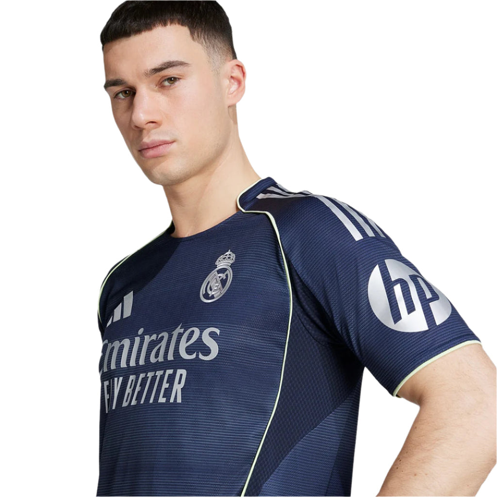 adidas Huijsen Real Madrid 25/26 Away Jersey w/ Champions League Patches (Legend Ink)