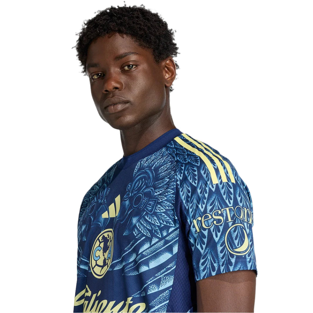 adidas B. Rodriguez Men's Club América 25/26 Authentic Away Jersey (Blue)