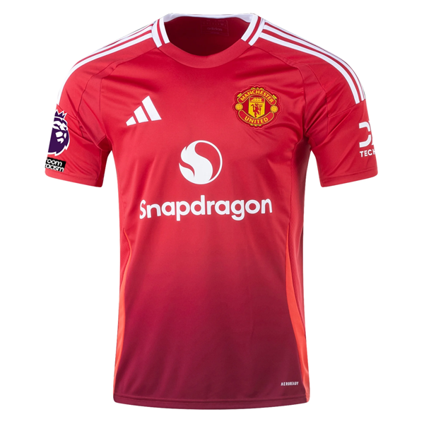 adidas Manchester United Christian Eriksen Home Jersey w/ EPL + No Room For Racism 24/25 (MUFC Red)