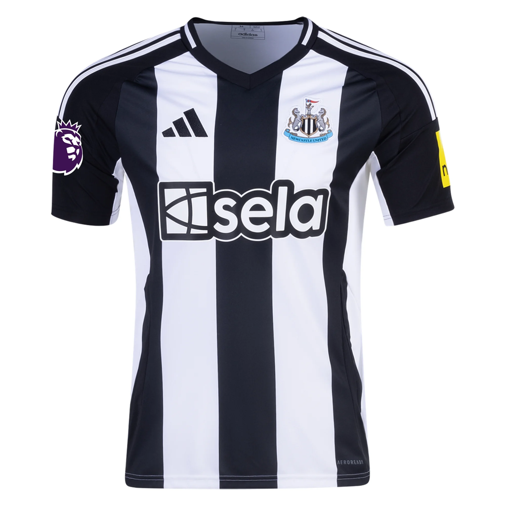 adidas Newcastle United Sandro Tonali Home Jersey w/ EPL Patch 24/25 (Black/White)