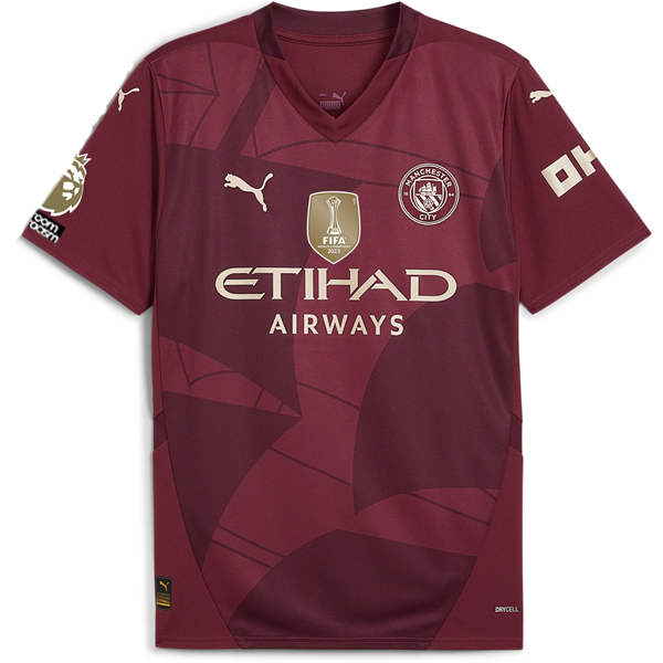 Puma Manchester City Julian Alvarez Third Jersey w/ EPL + No Room For Racism + Club World Cup Patches24/25 (Dark Jasper)