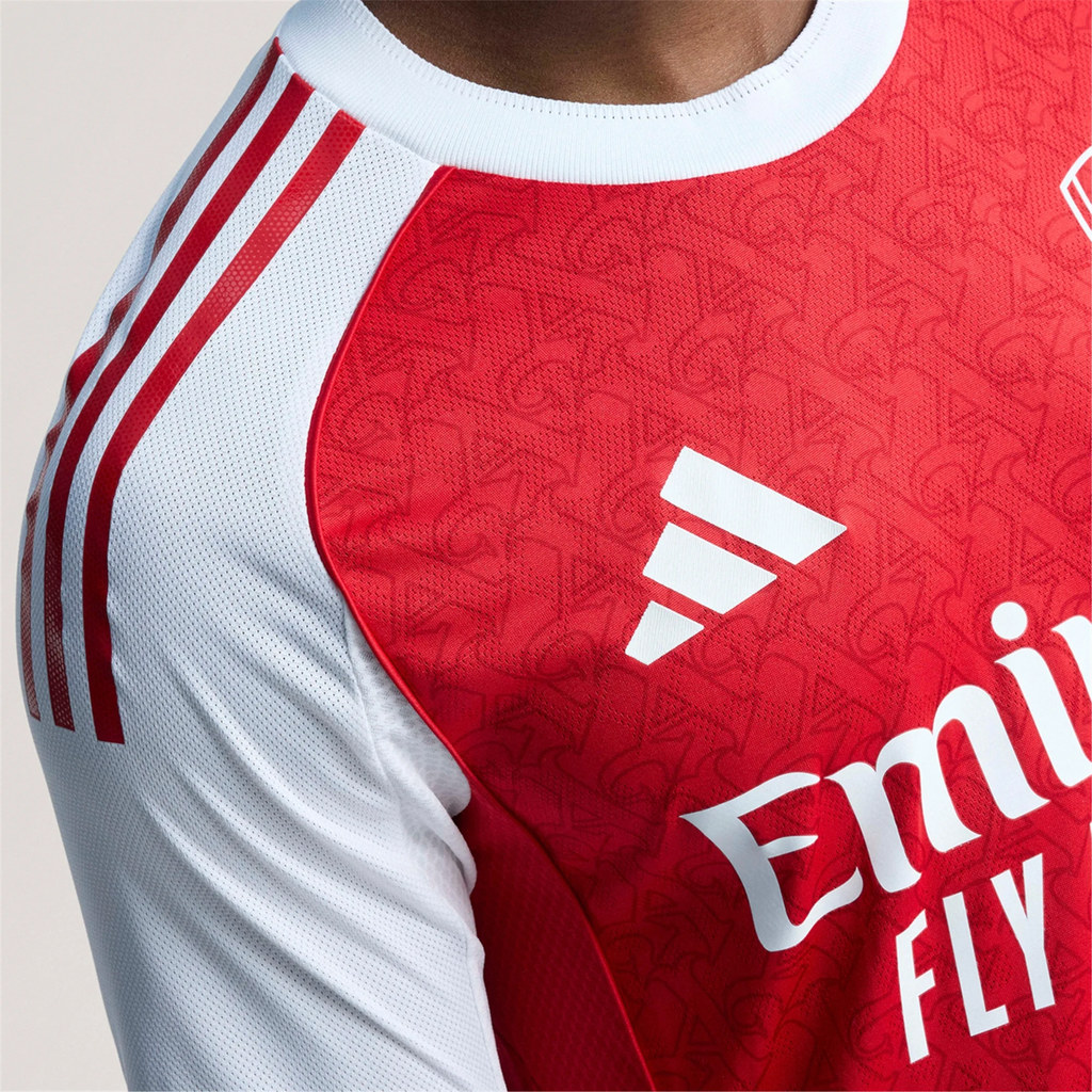 adidas Kieran Tierney Arsenal FC Authentic Home Jersey 25/26 w/ EPL Patch (Better Scarlet/White)