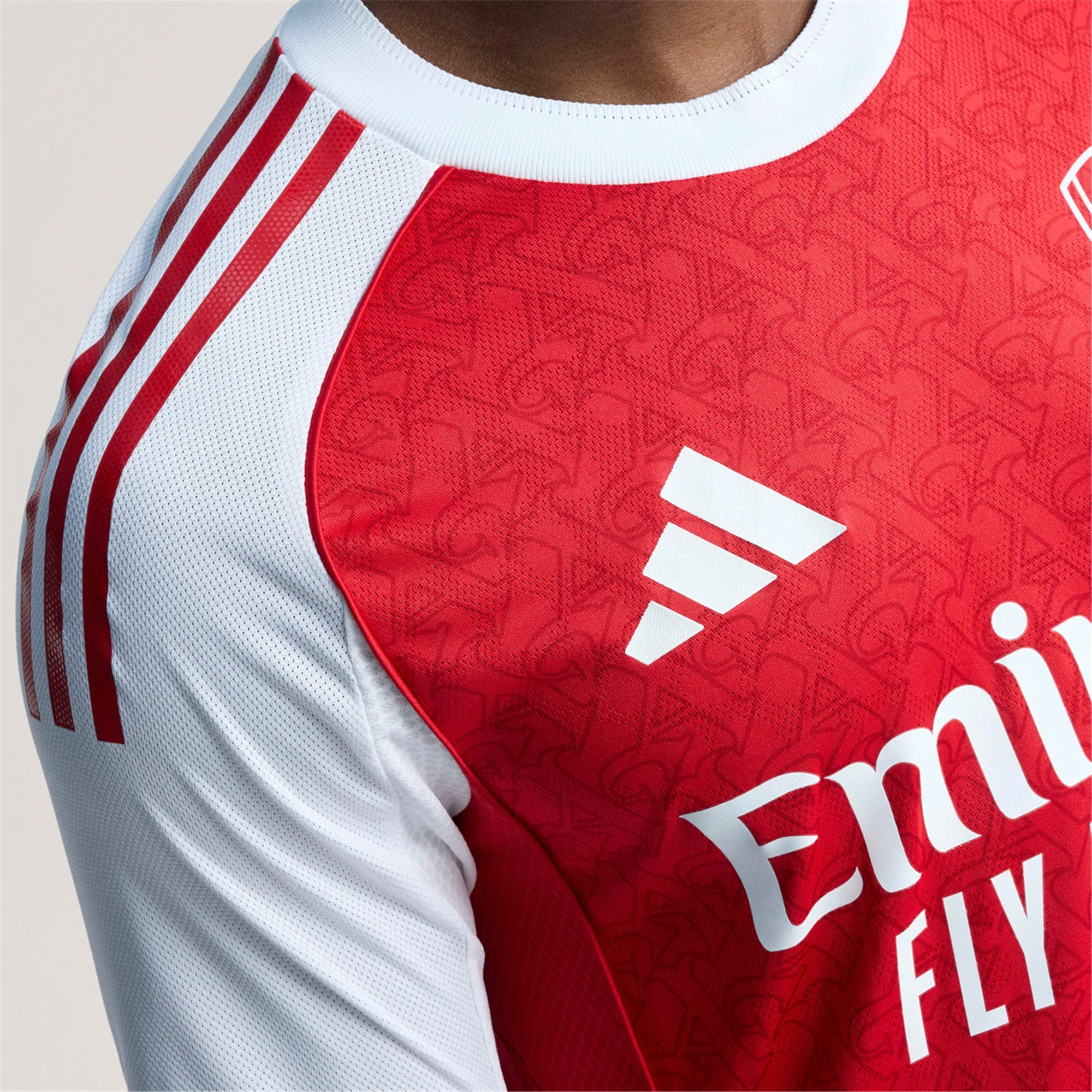 adidas David Raya Arsenal FC Authentic Home Jersey 25/26 w/ EPL Patch (Better Scarlet/White)