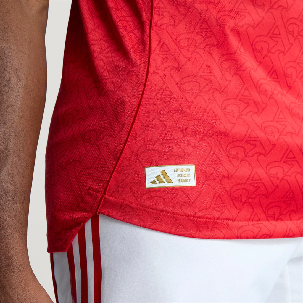 adidas Jurrien Timber Arsenal FC Authentic Home Jersey 25/26 w/ EPL Patch (Better Scarlet/White