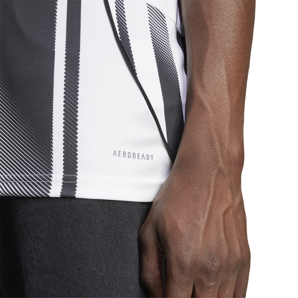 adidas Juventus Rugani Home Jersey w/ Champions League Patches 25/26 (White/Black/Pink)