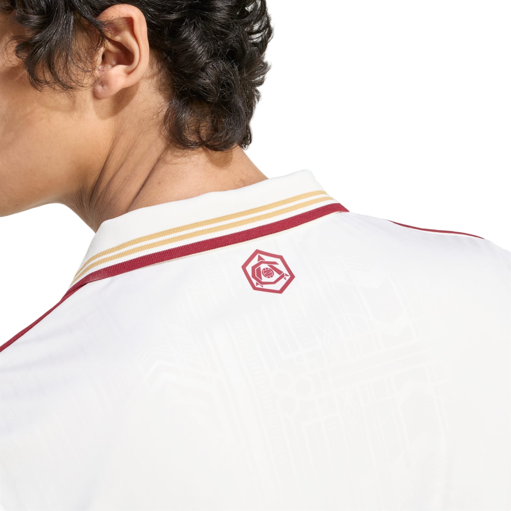 adidas Havertz Men's Arsenal FC Third Jersey 25/26 w/ NRFR + EPL Patches (White/Burgundy)