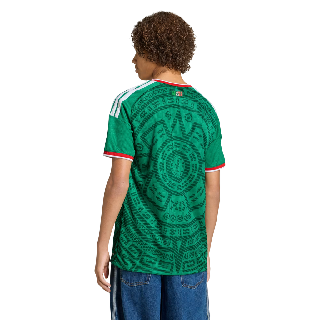 adidas Youth L. Chavez Mexico 2026 Home World Cup Jersey (Bold Green)