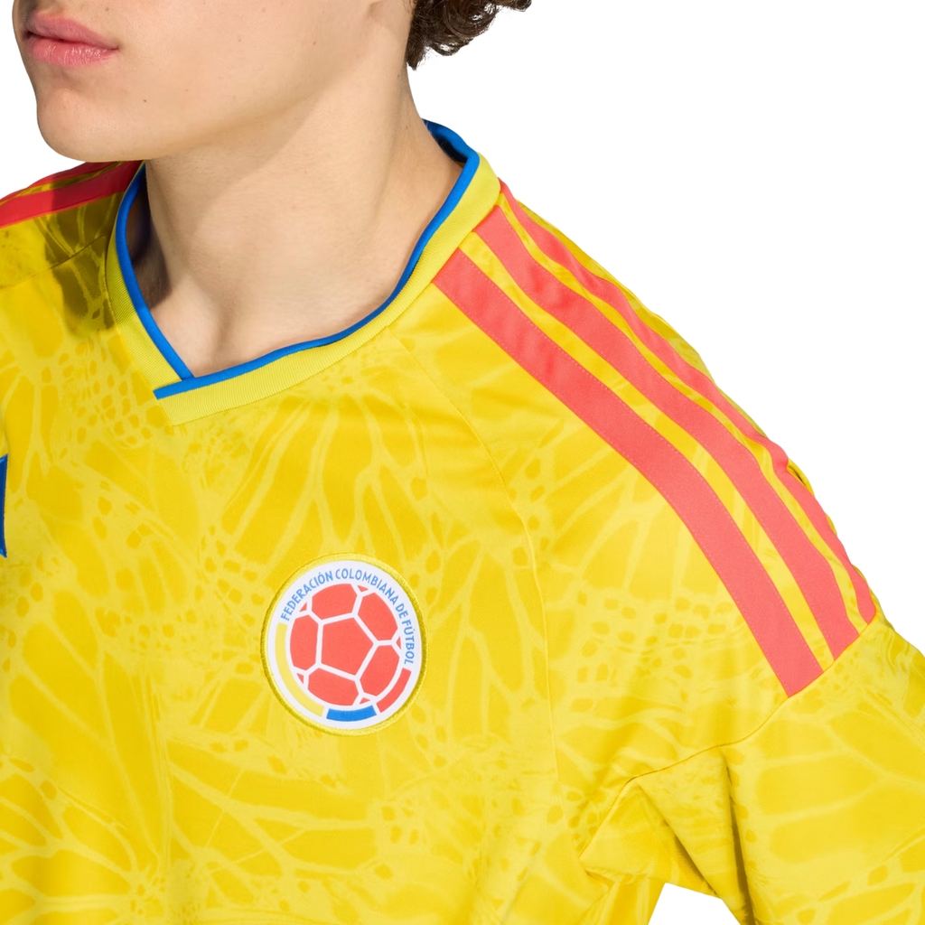 adidas Men's J.Arias Colombia 2026 Home Jersey (Impact Yellow)