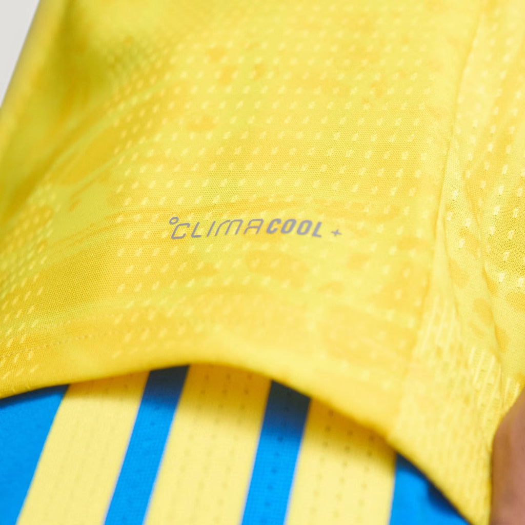 adidas Men's Borja Colombia 2026 Authentic Home Jersey (Impact Yellow)