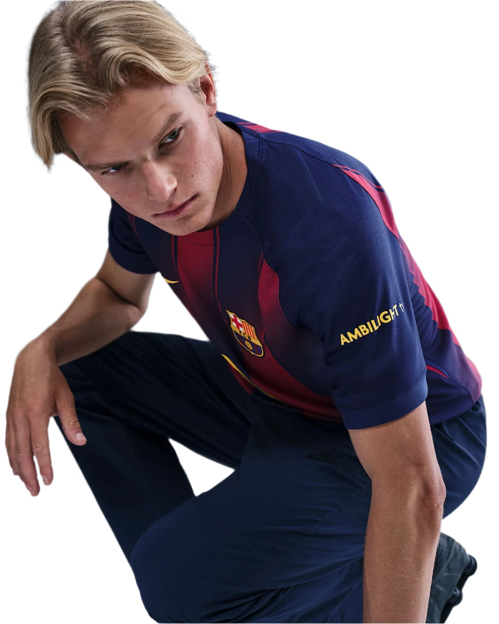 Nike Cubarsi FC Barcelona Home Jersey 25/26 w/ Champions League Patches (Deep Royal Blue/Midwest Gold)
