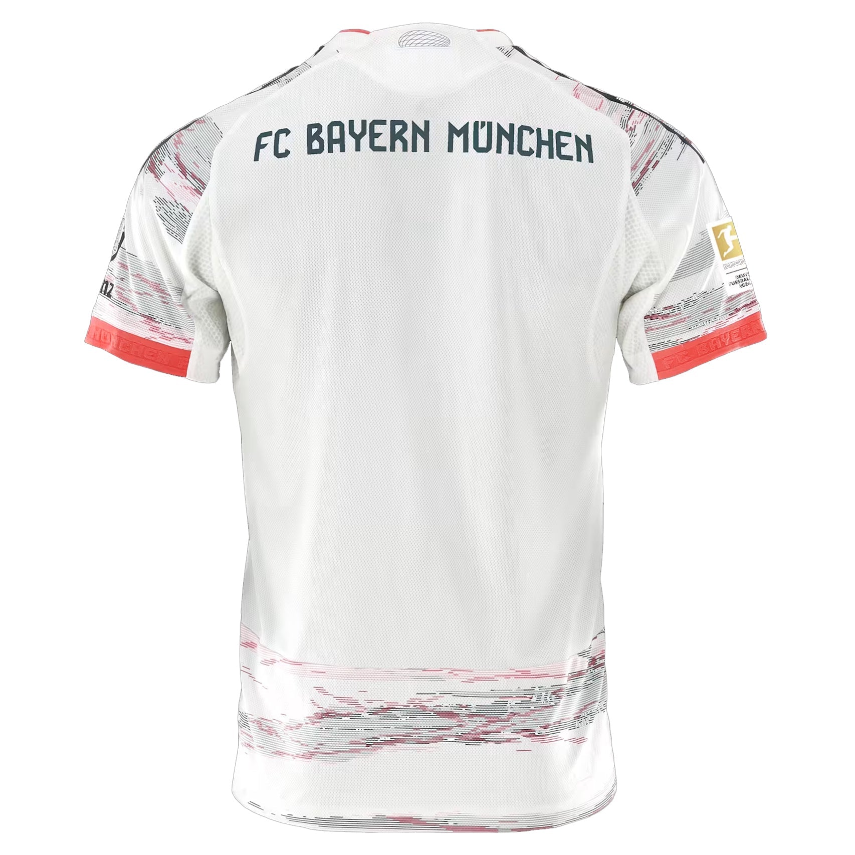 adidas Buchmann Authentic Away Jersey 25/26 w/ Sponsor + Meister Bundesliga Patch (White/Red)