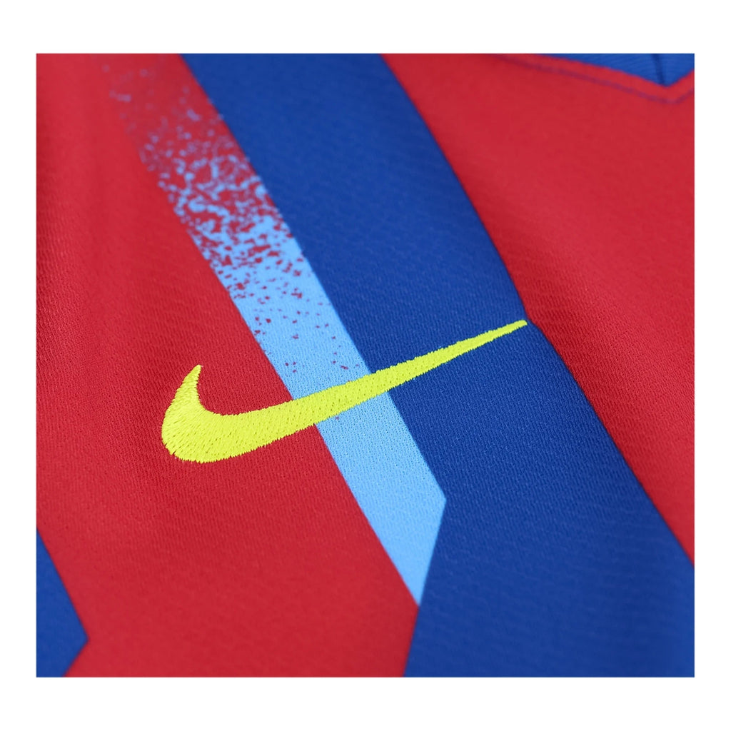 Nike Youth Ferran FC Barcelona 4th Soccer Jersey 25/26 (Gym Blue/Salsa Red)