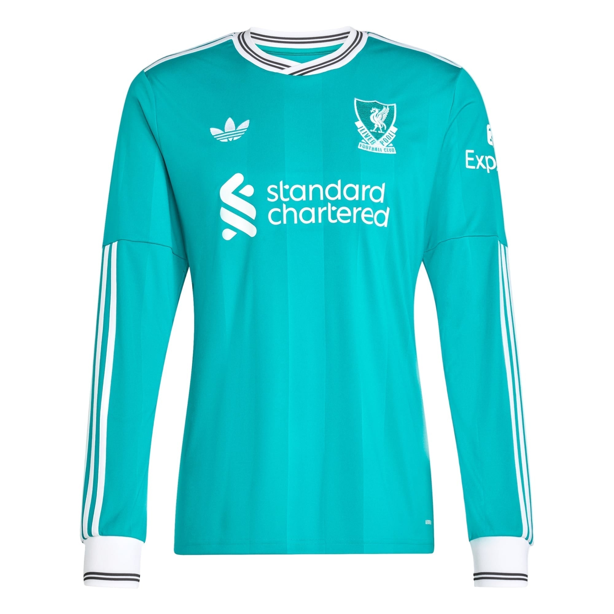 adidas Men's Liverpool FC Long Sleeve 25/26 Third Jersey (Sea Green)
