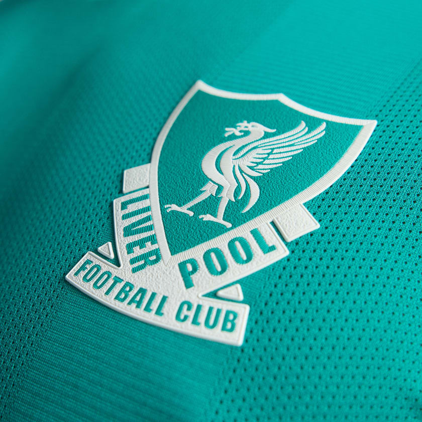 adidas Liverpool FC Authentic Hugo Ekitike Third Jersey w/ EPL + No Room For Racism Patches 25/26 (Sea Green)