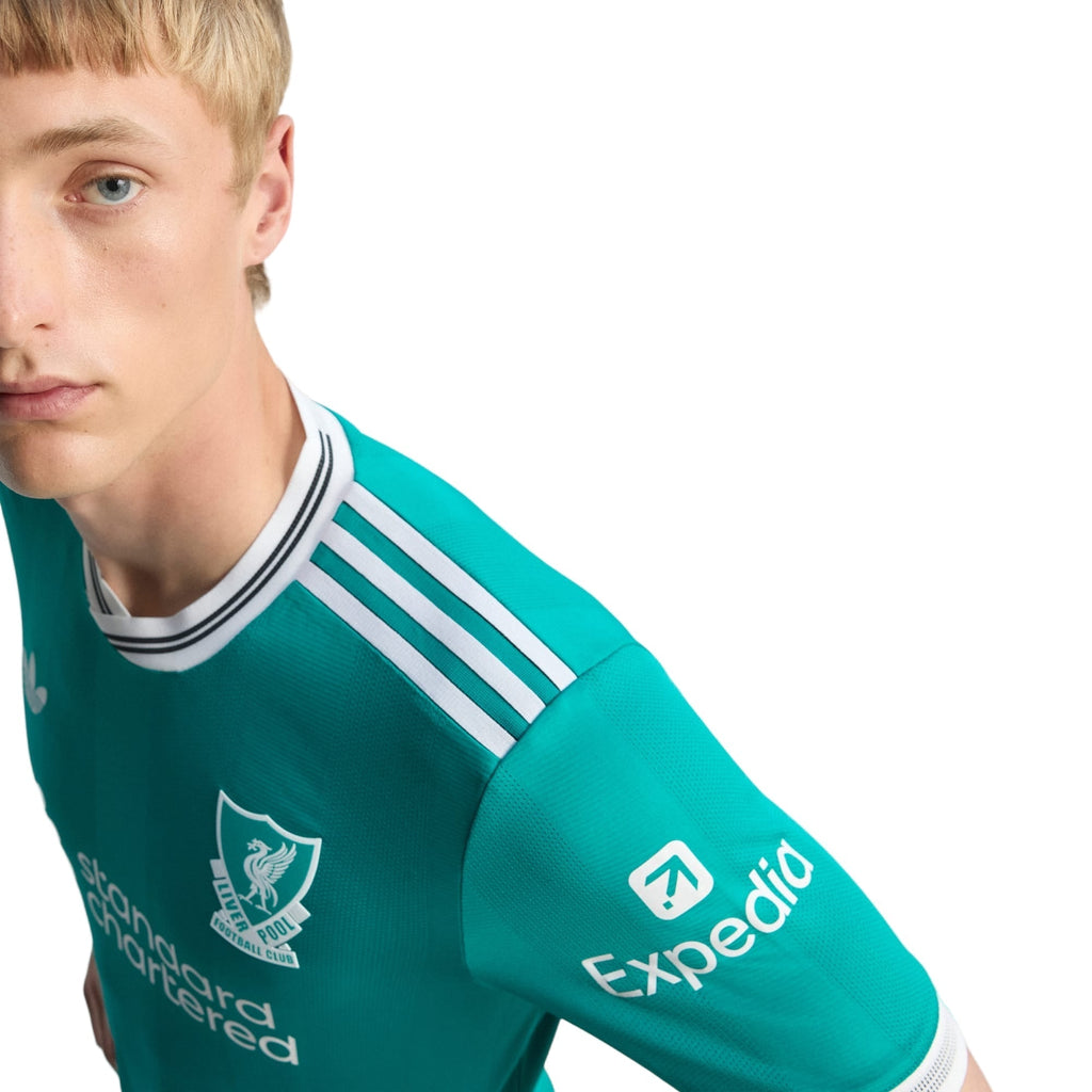 adidas Liverpool FC Authentic Third Jersey w/ Champions League Patches 25/26 (Sea Green)