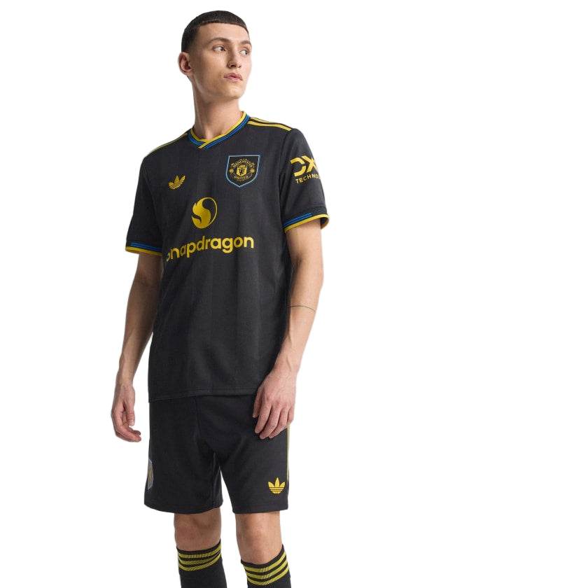 adidas Men's Manchester United Authentic Third Jersey 25/26 (Black)