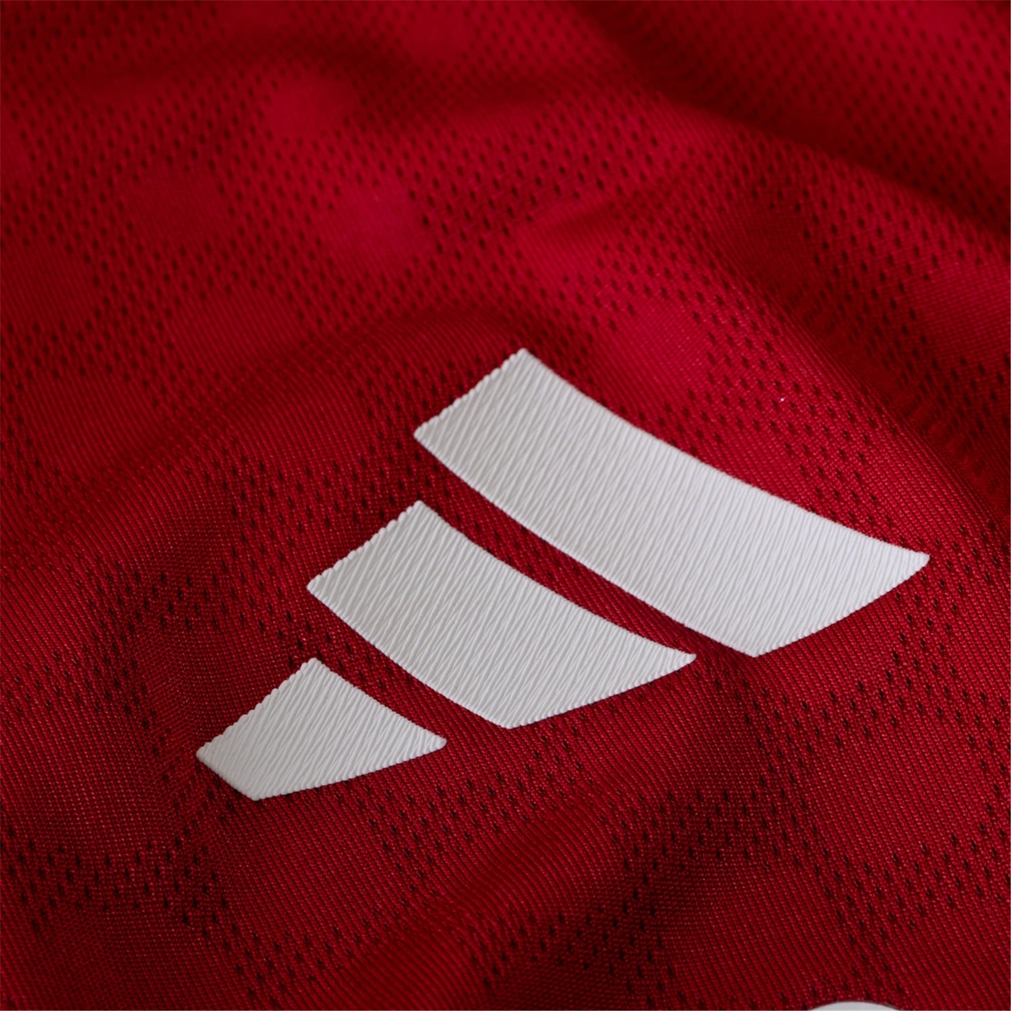 adidas Men's Liverpool FC Authentic Gravenberch Home Jersey 25/26 w/ EPL + NRFR Patches (Strawberry Red)