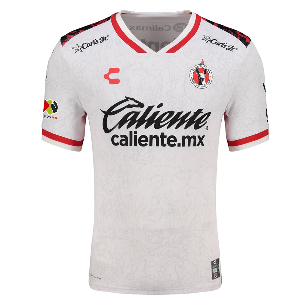 Charly Domingo Blanco Men's Xolos De Tijuana Away Jersey 25/26 w/ BBVA MX Patch (White)