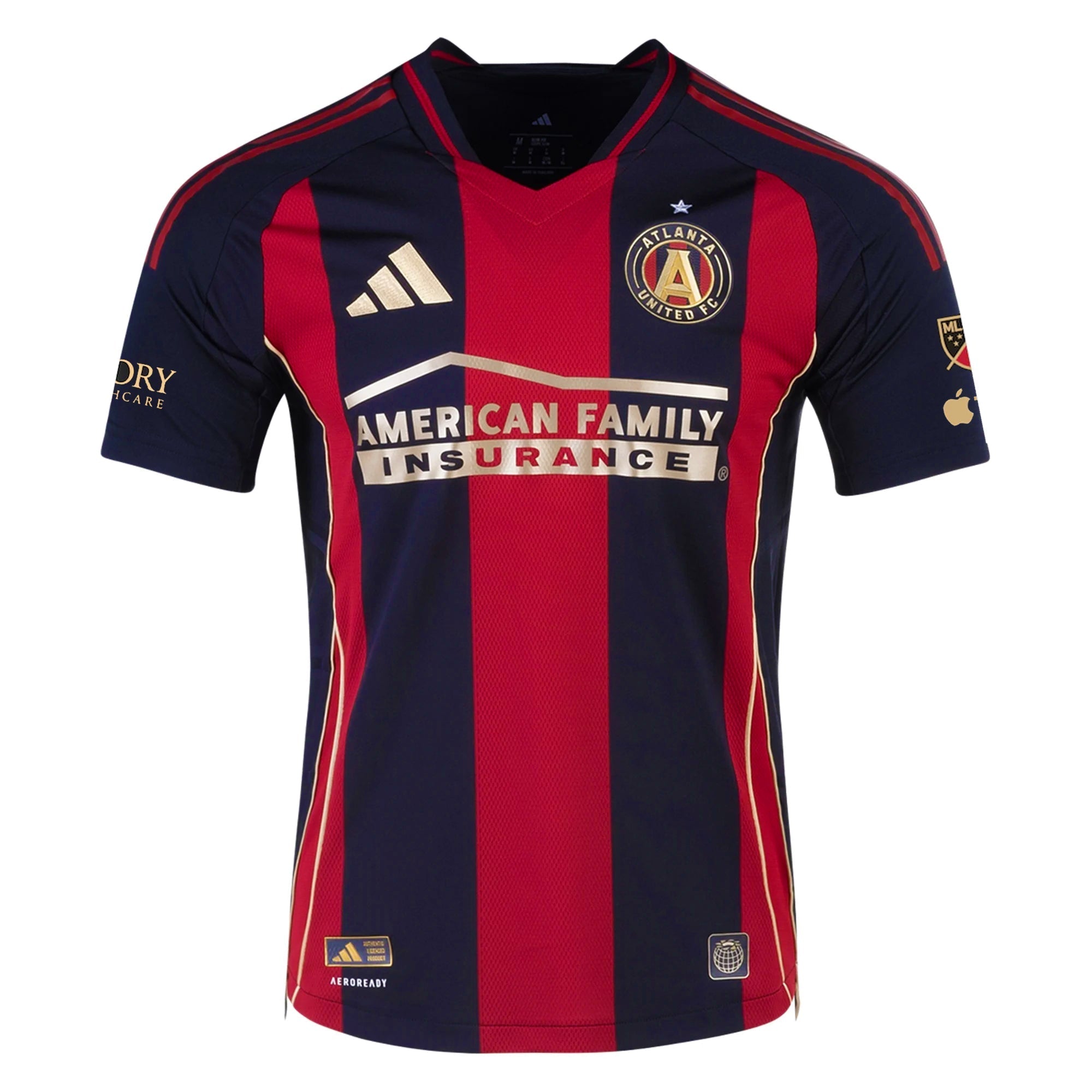 adidas Mateusz Klich Atlanta United Authentic Home Jersey w/ MLS Patches 25/26 (Red/Black)
