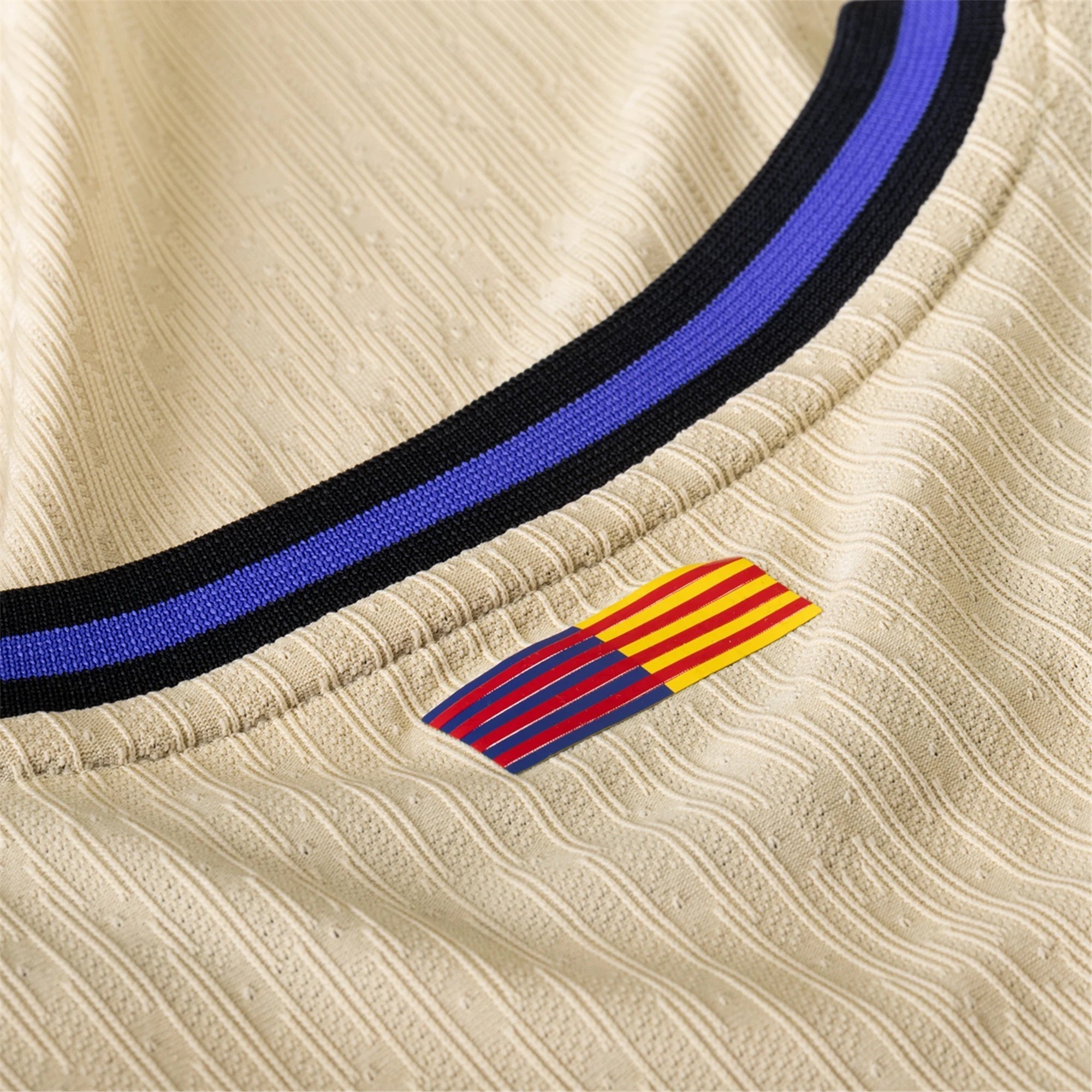 Nike Frenkie De Jong Men's FC Barcelona Authentic Away Jersey w/ Champions League Patches (Team Gold/Persian Violet/Black)