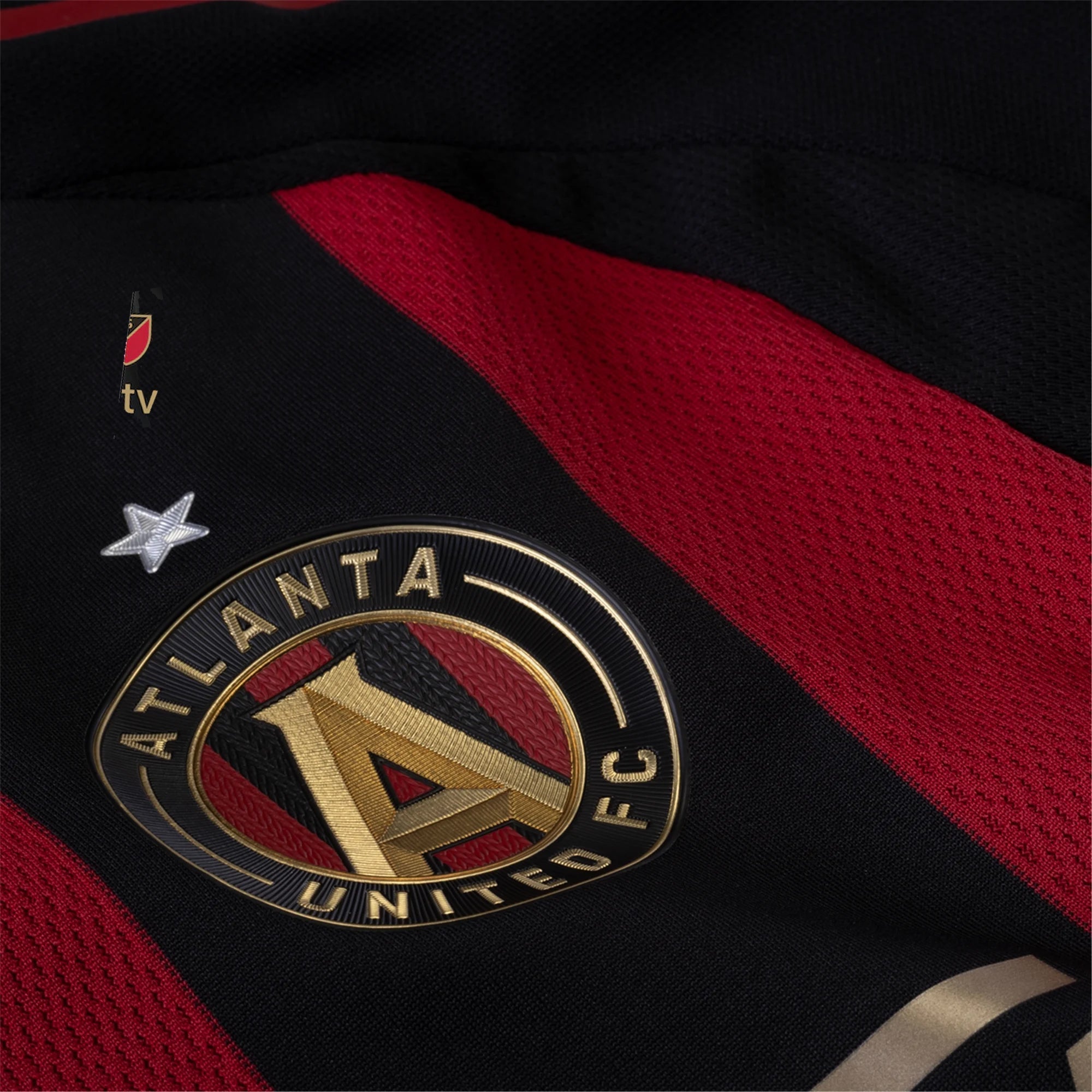 adidas Ajani "Jay" Fortune Atlanta United Authentic Home Jersey w/ MLS Patches 25/26 (Red/Black)