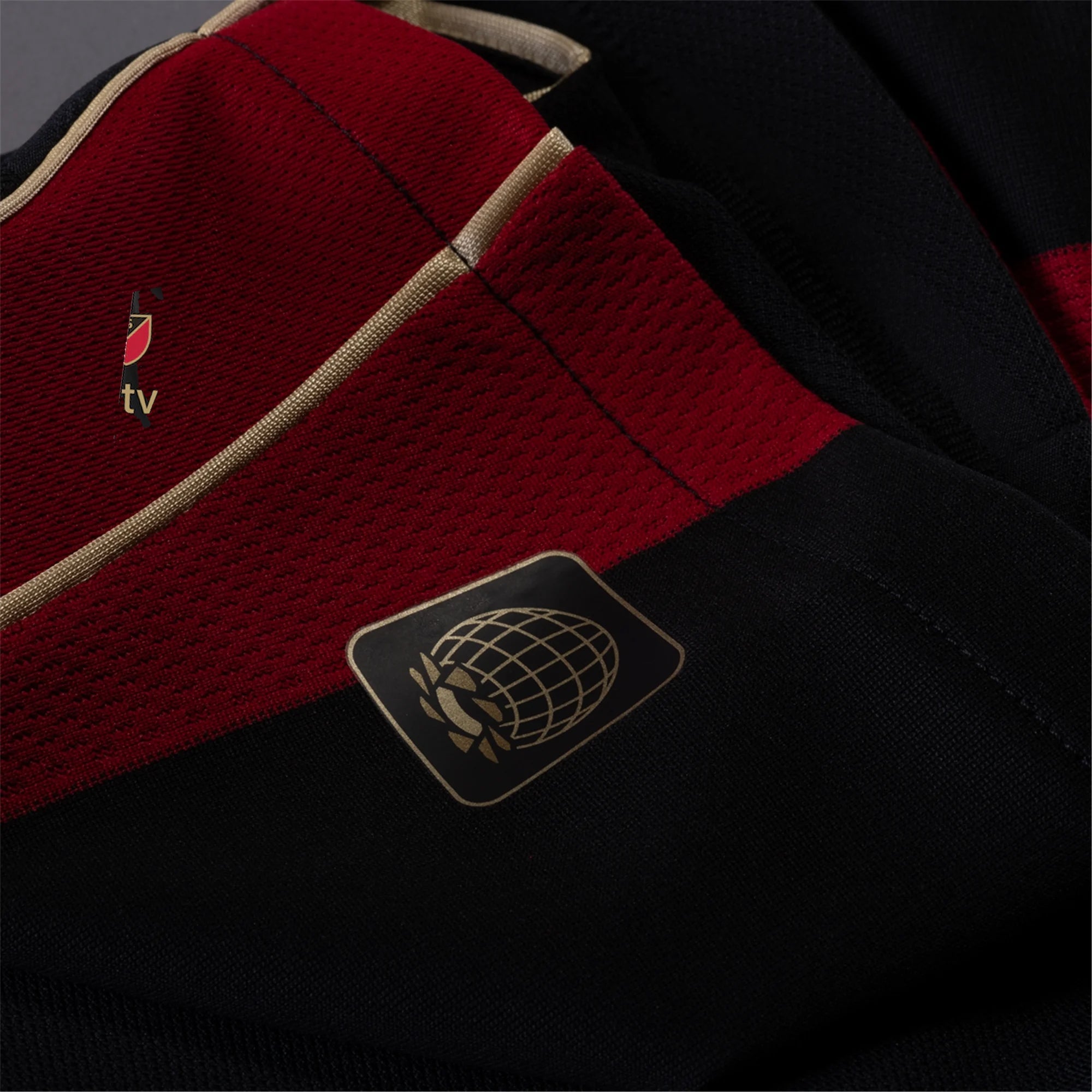 adidas Edwin Mosquera Atlanta United Authentic Home Jersey w/ MLS Patches 25/26 (Red/Black)