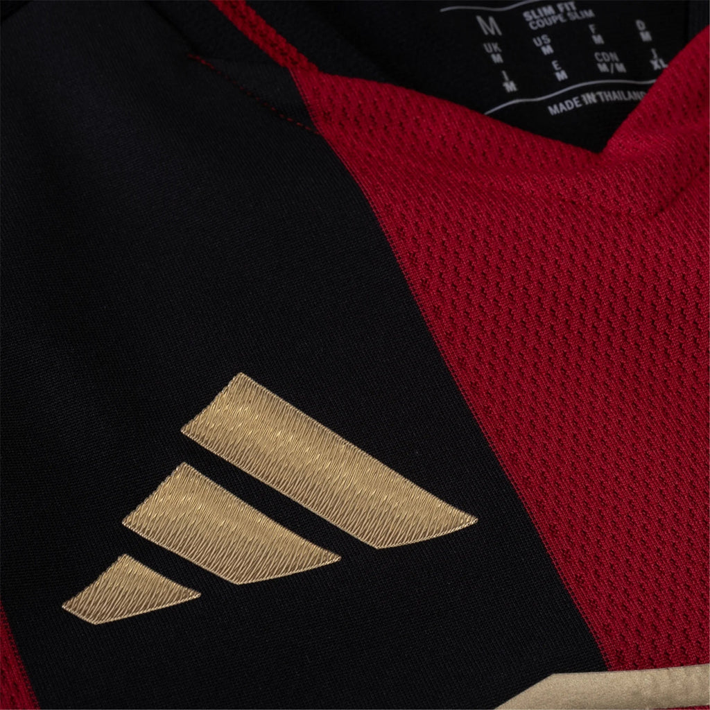 adidas Dominik Chong Qui Atlanta United Authentic Home Jersey w/ MLS Patches 25/26 (Red/Black)