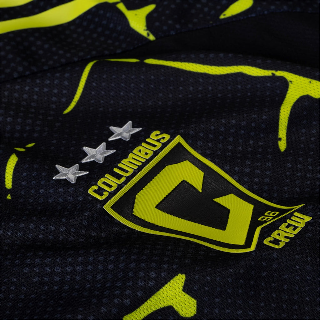 adidas Cole Mrowka Columbus Crew Authentic Away Jersey w/ MLS Patches 25/26 (Black/Yellow)