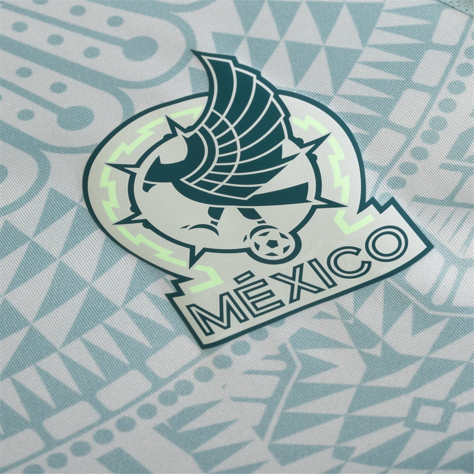 adidas Santi Gimenez Mexico Authentic Away Jersey 24/25 w/ Gold Cup 2025 Patches (Linen Green)