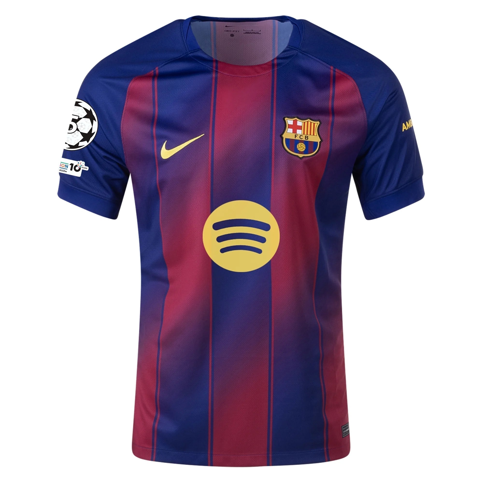 Nike Eric Garcia FC Barcelona Home Jersey 25/26 w/ Champions League Patches (Deep Royal Blue/Midwest Gold)