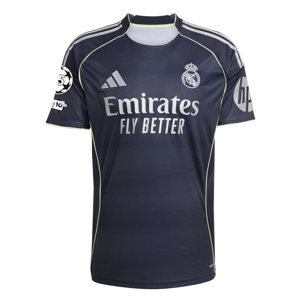 adidas Brahim Real Madrid 25/26 Away Jersey w/ Champions League Patches (Legend Ink)