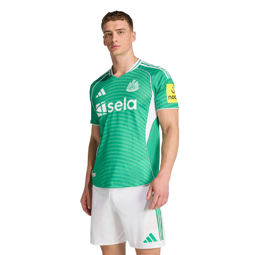 adidas Men's Newcastle United 25/26 Authentic Away Jersey (Green/White)