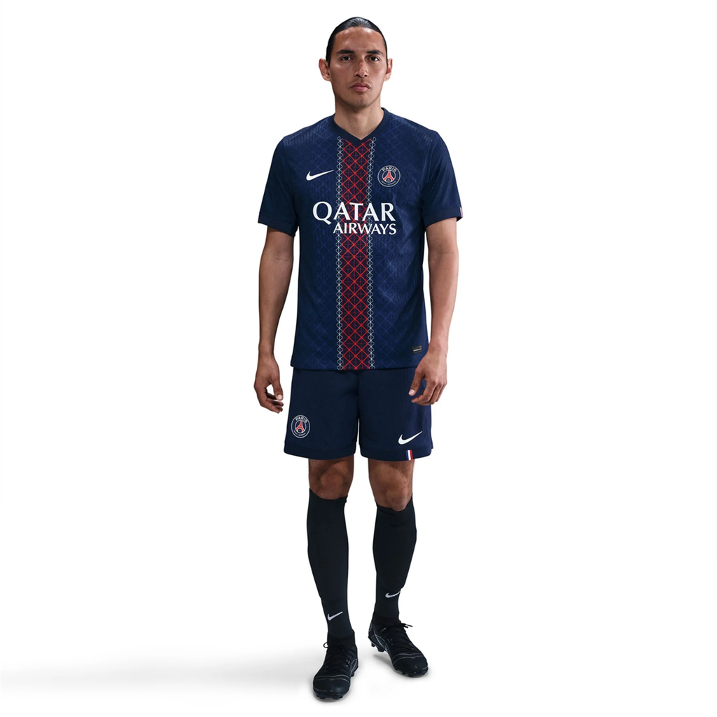 Nike Men's Zaire- Emery Paris Saint-Germain Authentic Home Jersey 25/26 w/ Champions League Patches (Navy)