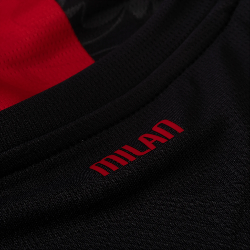 Puma Pulisic Men's AC Milan Home Jersey w/ Champions League Patches 25/26 (Red/Black)