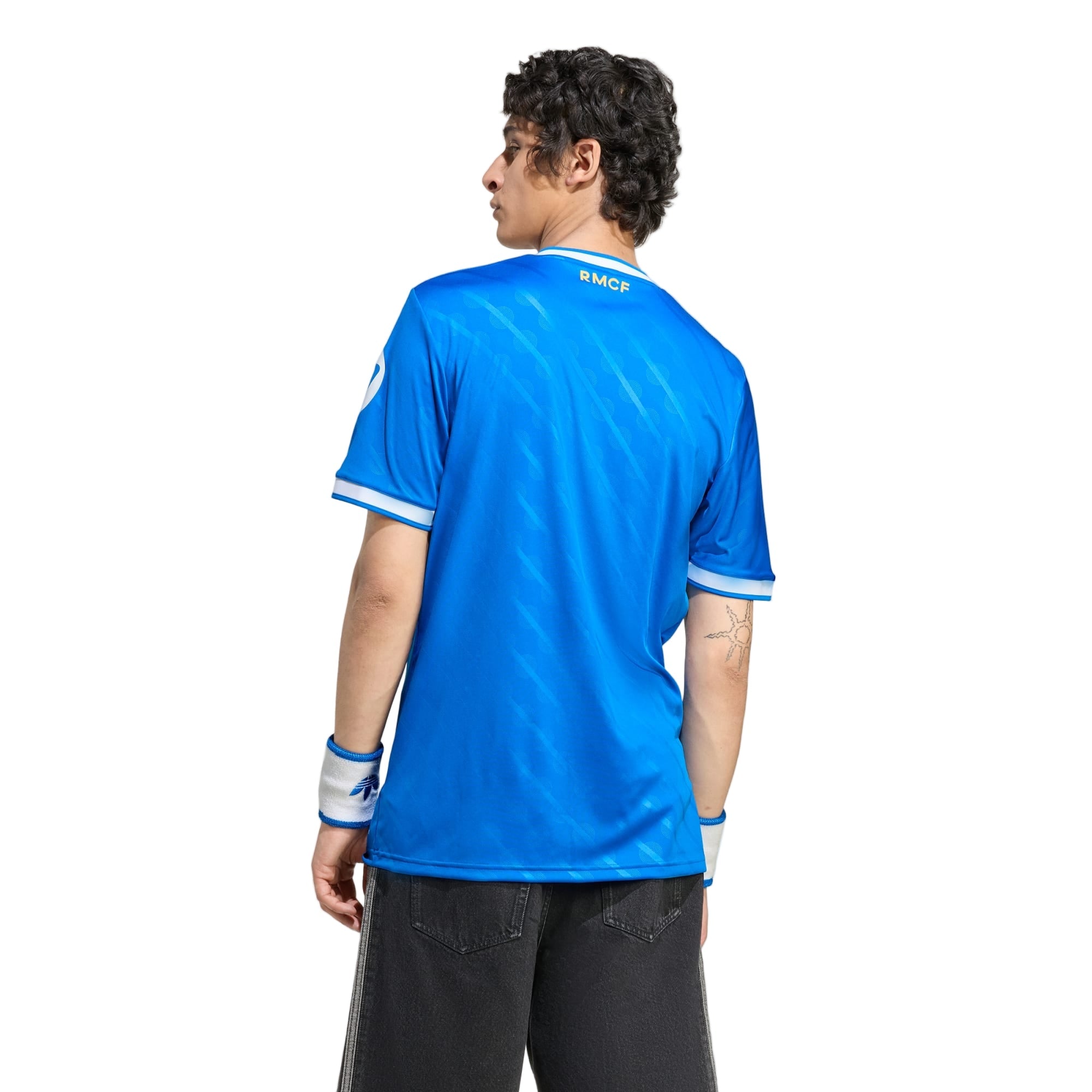 adidas Carvajal Men's Real Madrid Third Jersey 25/26 w/ Champions League Patches (Blue/White)