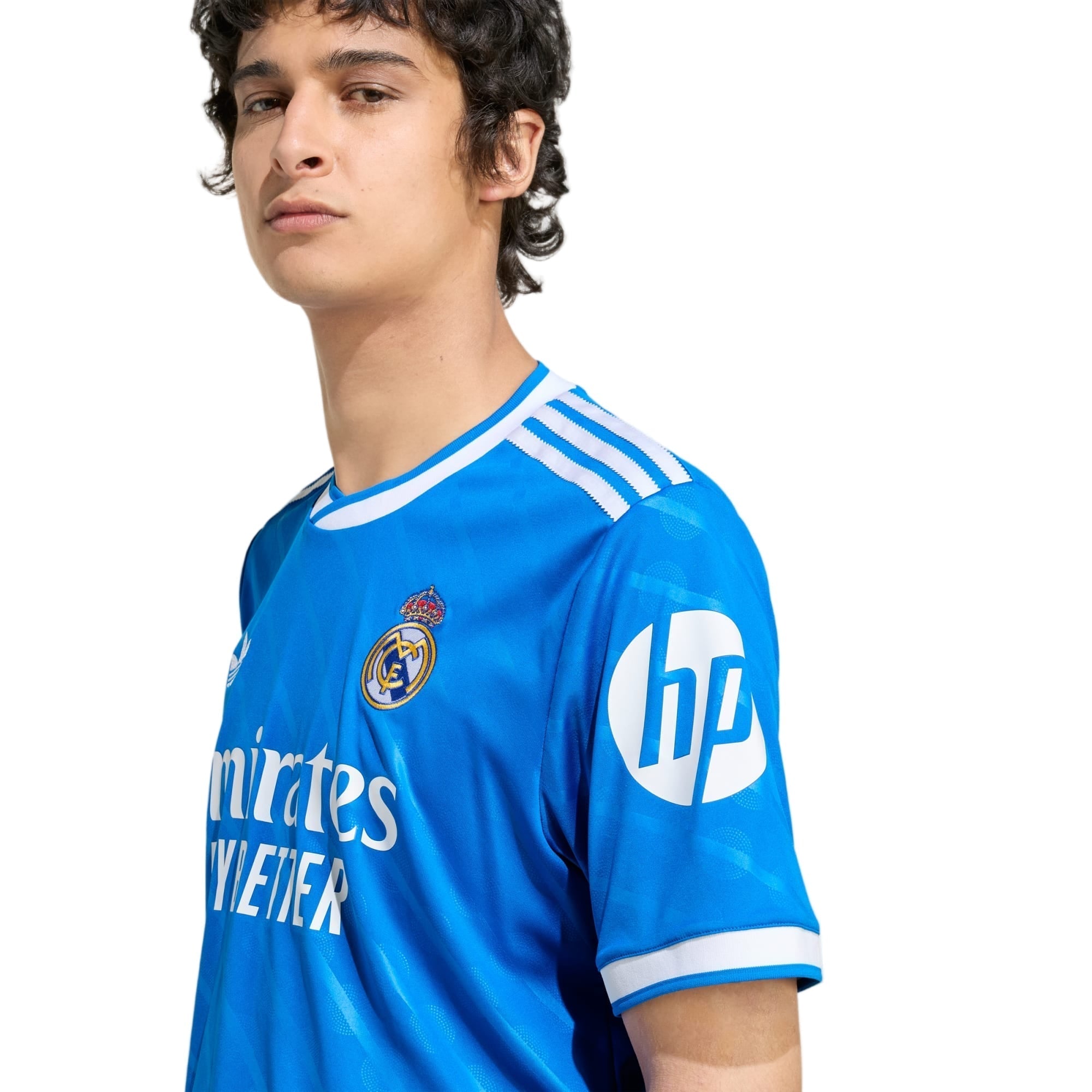 adidas F. Mendy Men's Real Madrid Third Jersey 25/26 w/ Champions League Patches (Blue/White)