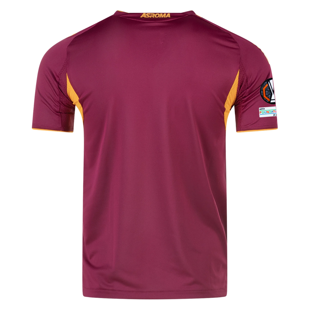 adidas Roma Authentic Home Jersey w/ Europa League Patches 25/26 (Burgundy)