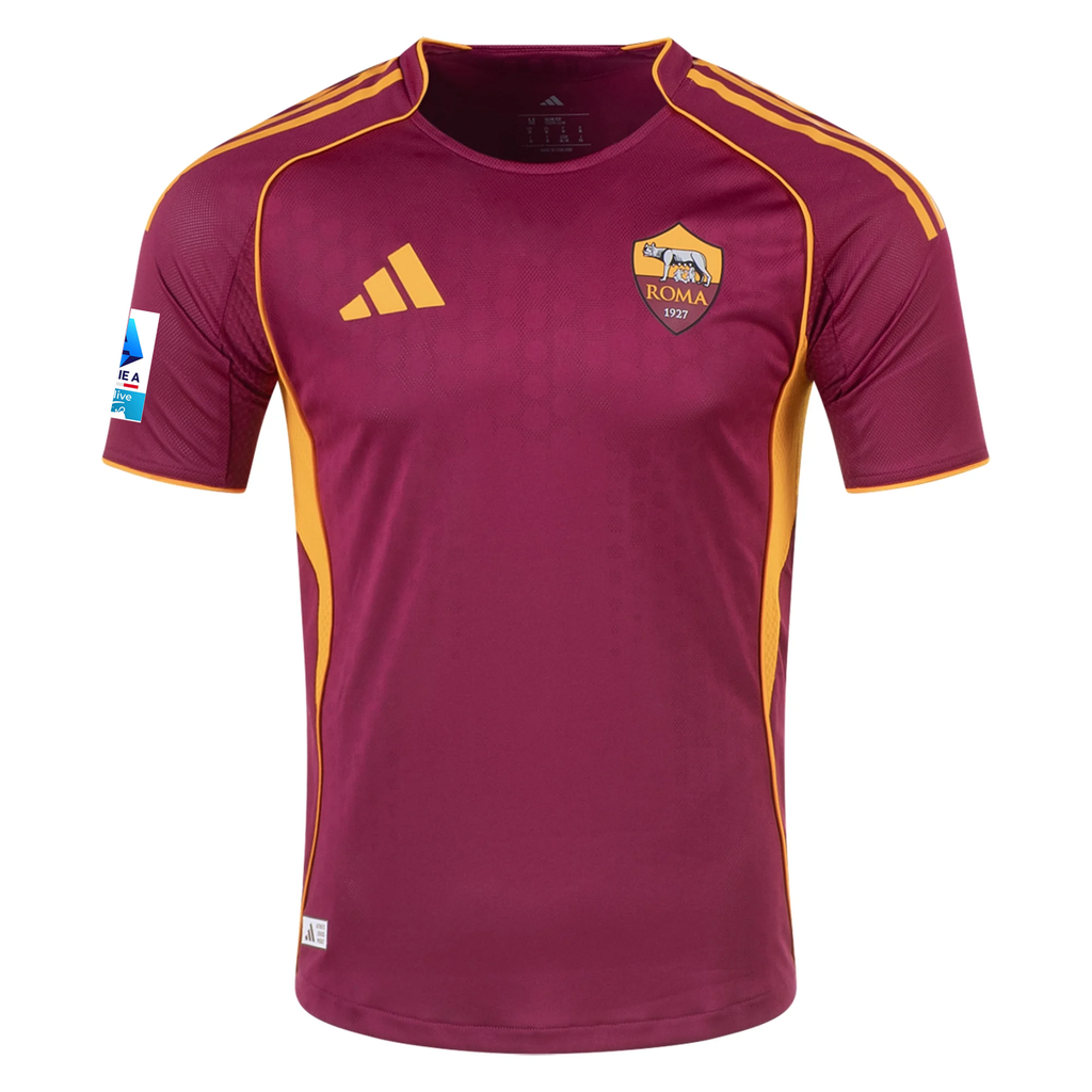 adidas Roma Authentic Paulo Dybala Home Jersey w/ Serie A Patch 25/26 (Burgundy)