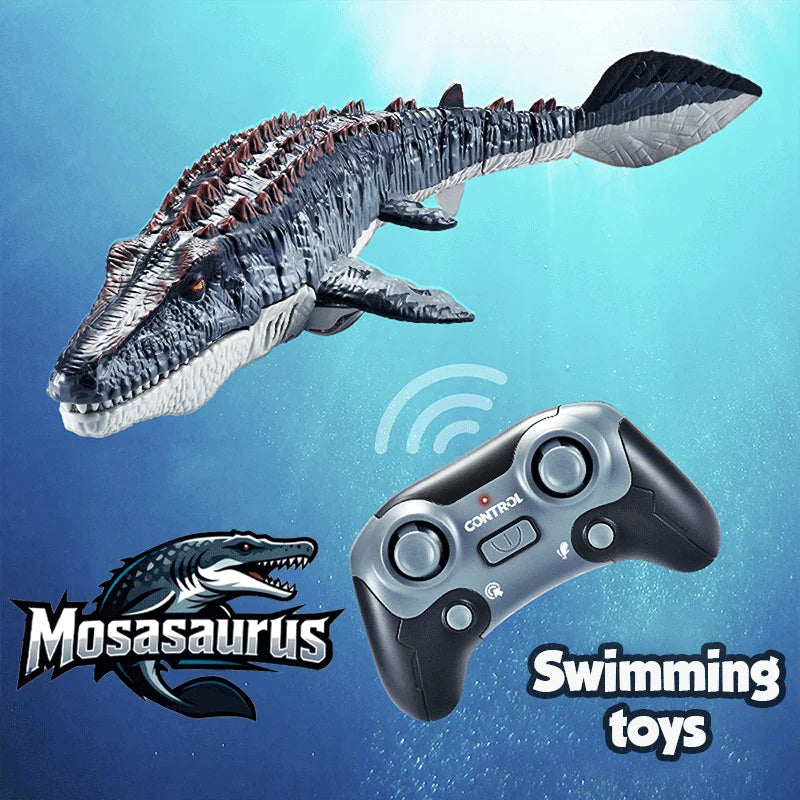 Remote control simulation of Canglong model, water splashing and swaying in the water, outdoor toys in the swimming pool, gift