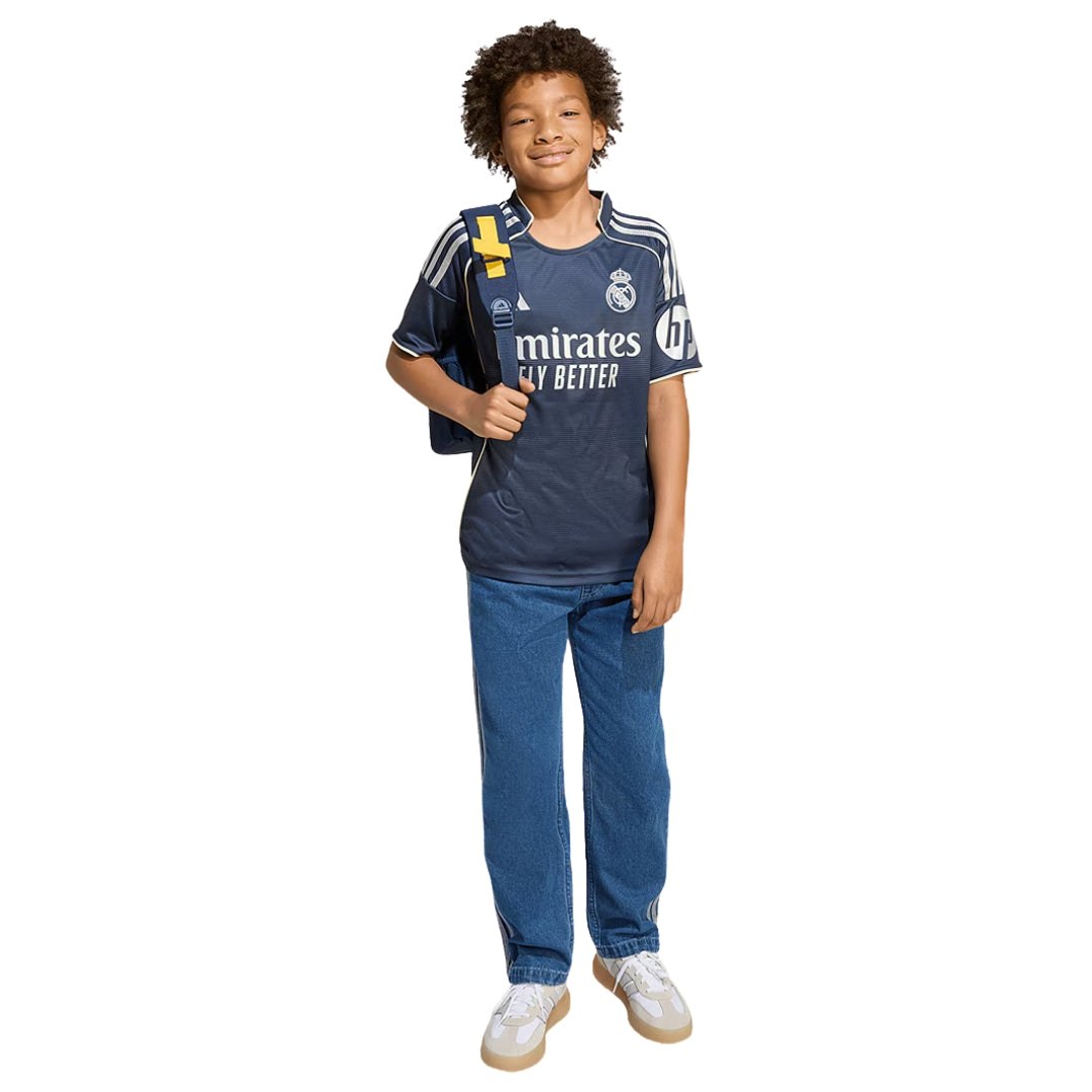 adidas Youth Real Madrid Away Jersey 25/26 (Legend Ink)