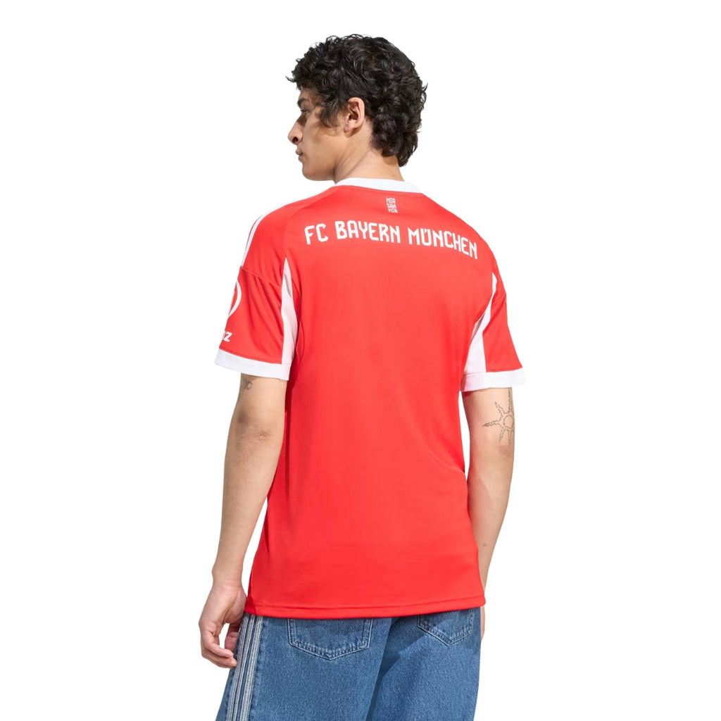 adidas Bayern Munich Stanisic Home Jersey w/ Champions League Patches 25/26 (Red)