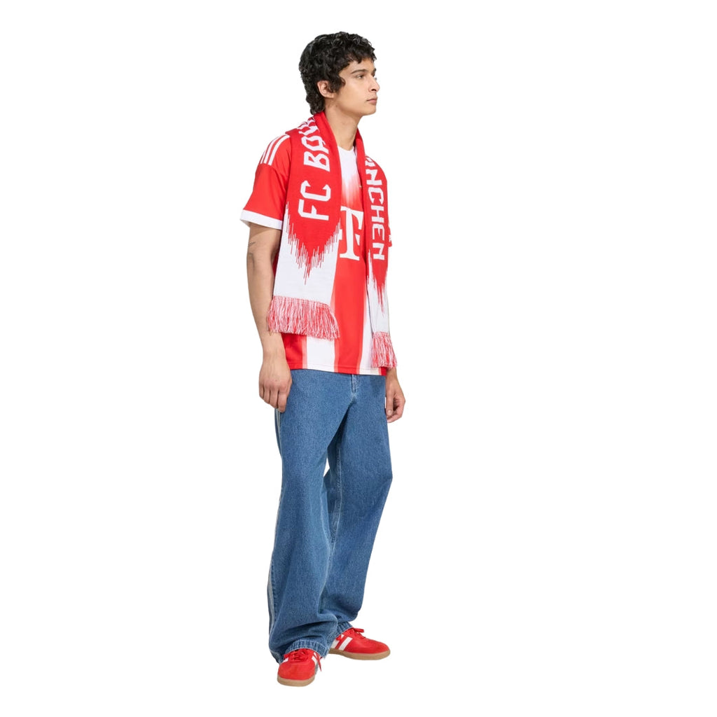 adidas Bayern Munich Beckenbauer Home Jersey w/ Champions League Patches 25/26 (Red)