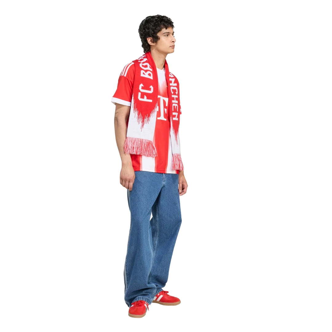 adidas Bayern Munich Tah Home Jersey w/ Champions League Patches 25/26 (Red)