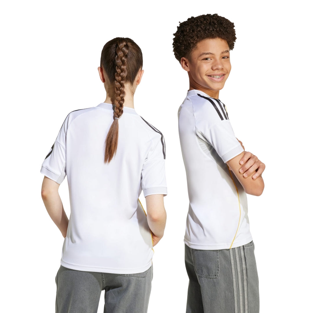 adidas Youth Real Madrid Home Jersey 25/26 (White)