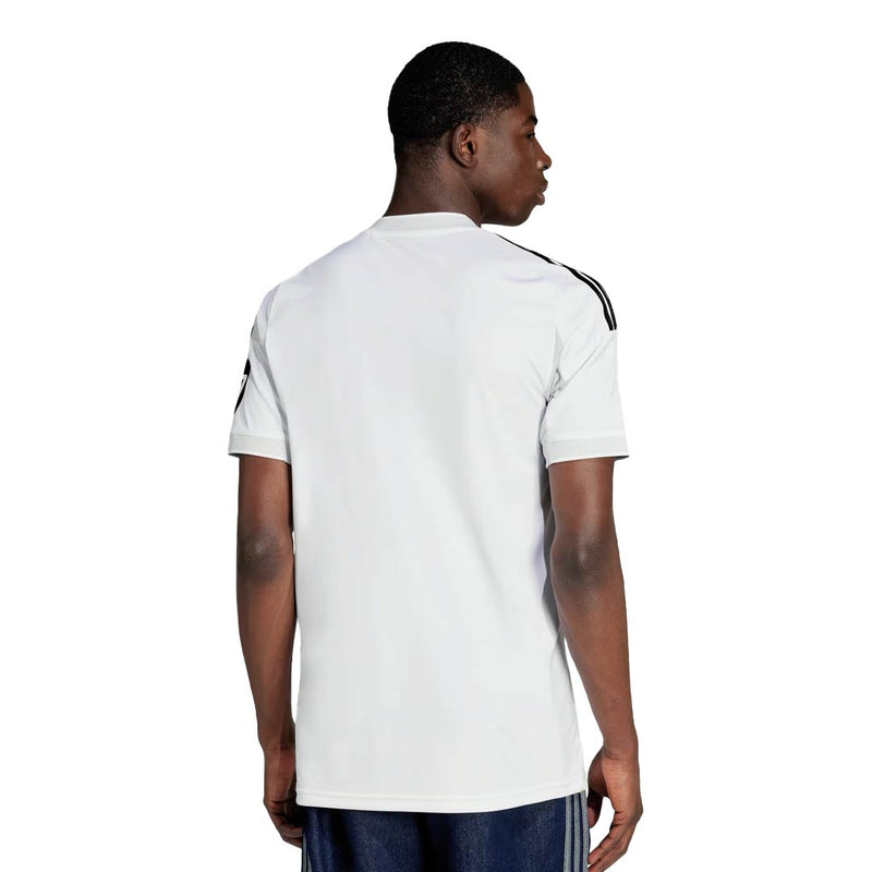 adidas Dean Huijsen Real Madrid 25/26 Home Jersey w/ Champions League Patches (White)