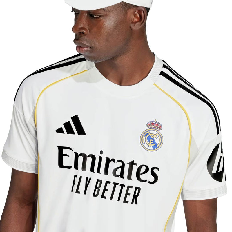 adidas Brahim Díaz Real Madrid 25/26 Home Jersey w/ Champions League Patches (White)