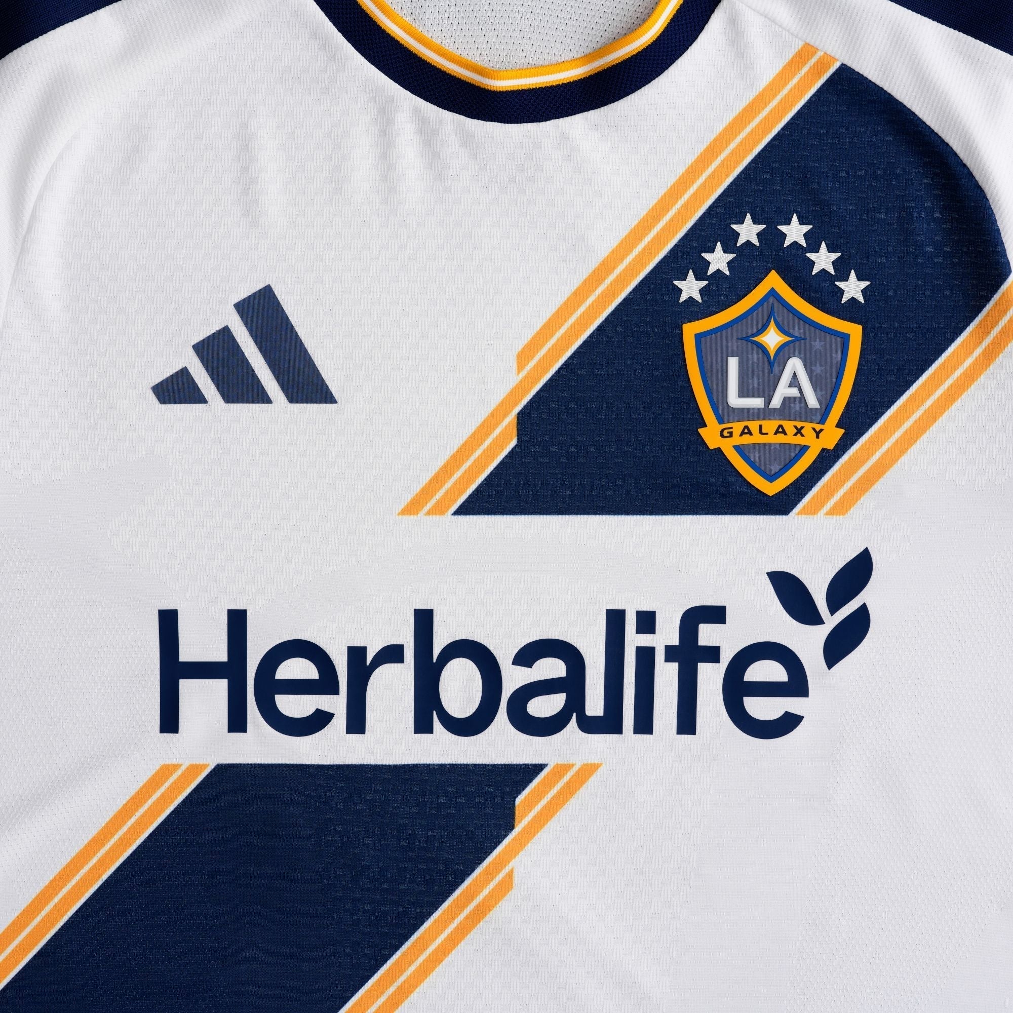 adidas Men's Ramirez LA Galaxy Authentic Match Home Jersey 26/27 (White)