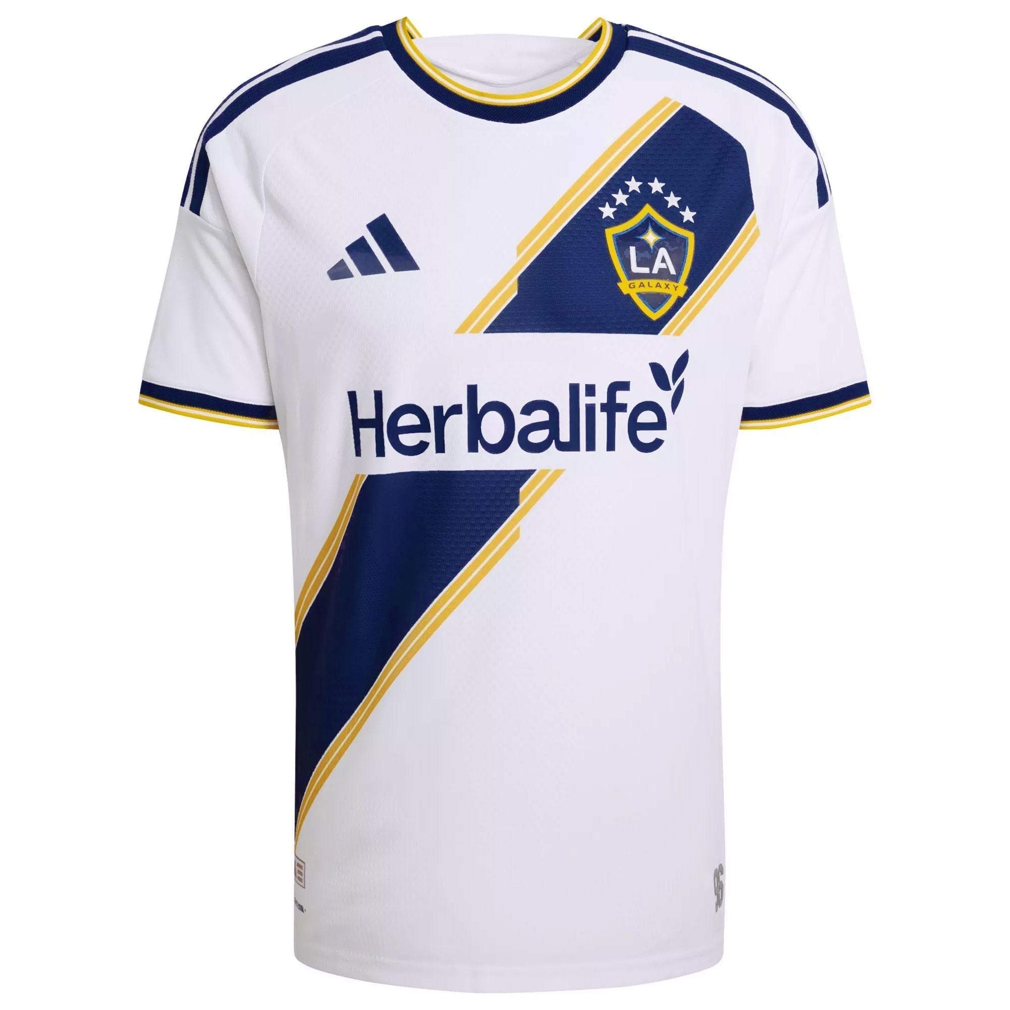 adidas Men's Micovic LA Galaxy Authentic Match Home Jersey 26/27 (White)
