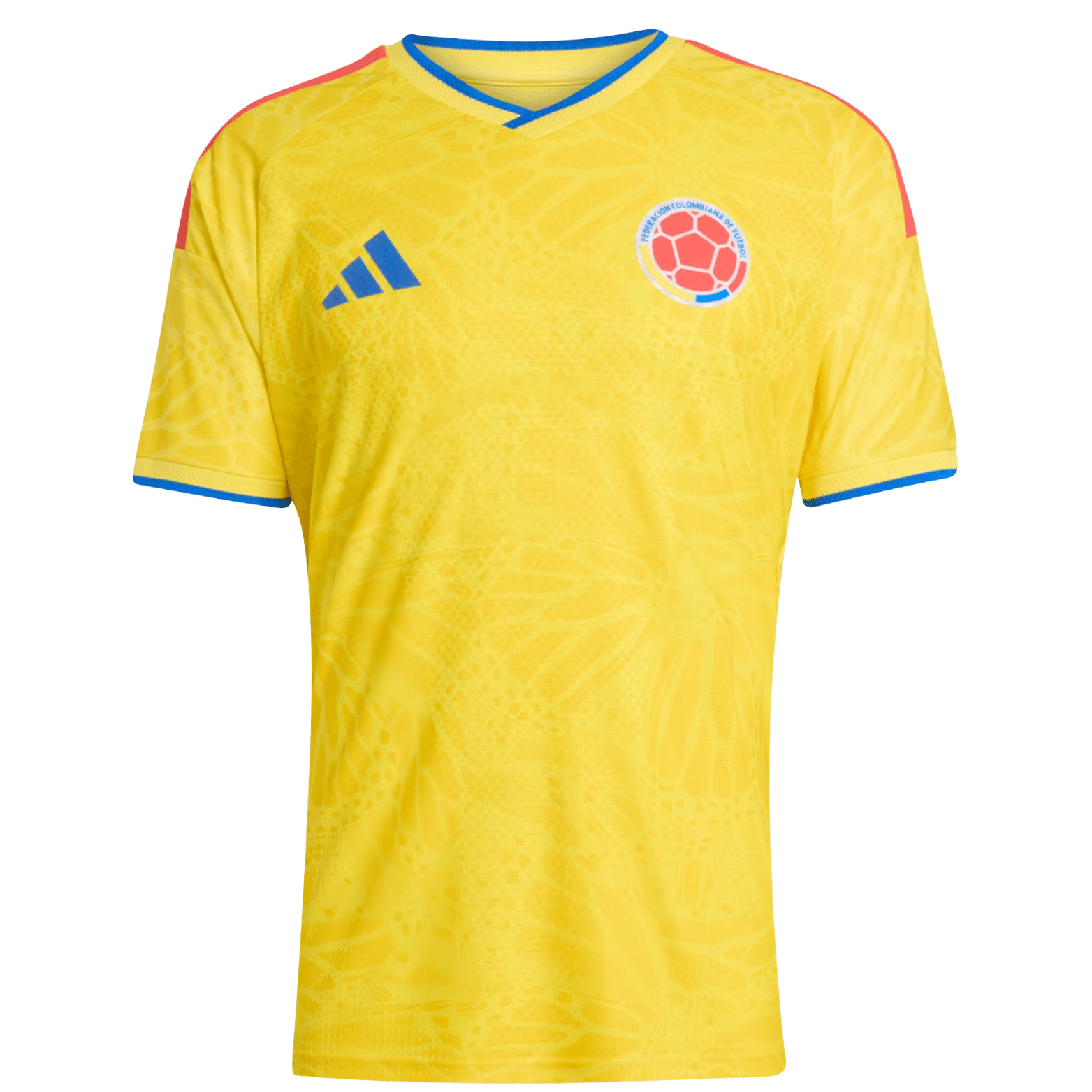 adidas Men's Cuesta Colombia 2026 Authentic Home Jersey (Impact Yellow)